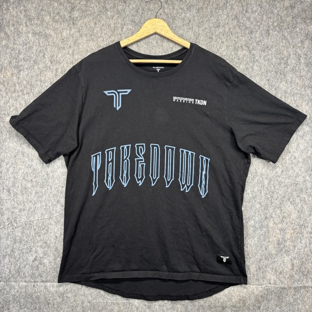 Takedown T-Shirt Men's XL‎ Short Sleeve Black MMA UFC BJJ Fighting